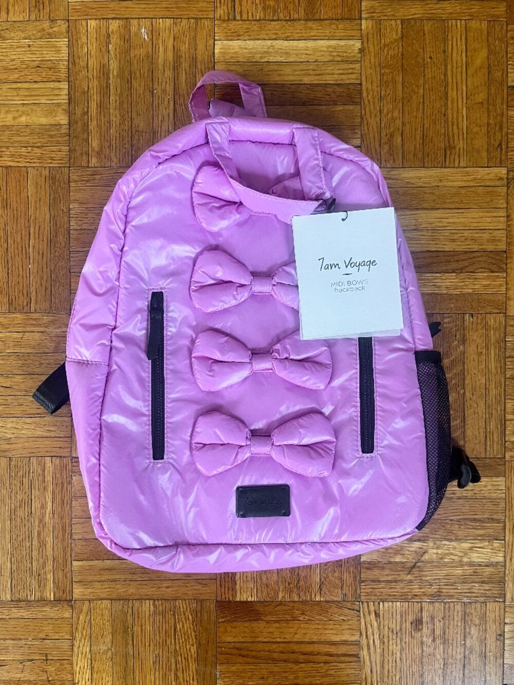 7AM Enfant Pink Midi Bows Backpack – New With Tags – Lightweight School Backpack